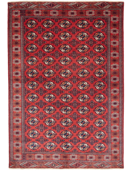 Rug Torkaman Persia brown blue 150x217