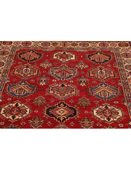 Tappeto Kazak Fine Pakistan marrone grigio 143x205