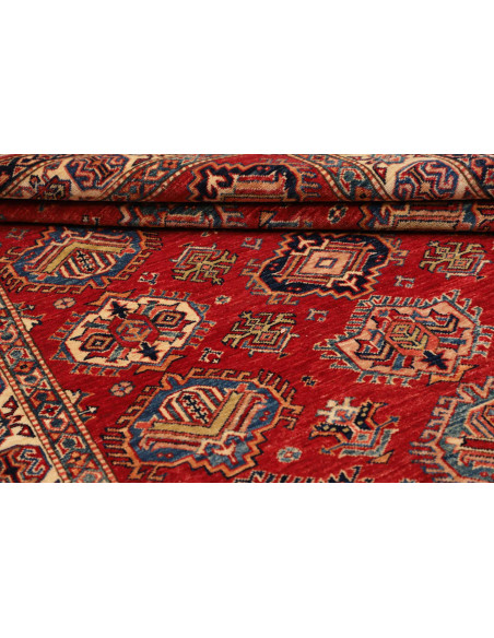 Tappeto Kazak Fine Pakistan marrone grigio 143x205