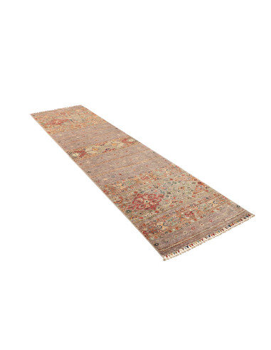 Tappeto Rubin Pakistan 79x299 Beige Marrone Gri
