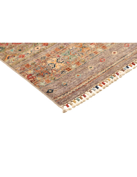 Tappeto Rubin Pakistan 79x299 Beige Marrone Gri