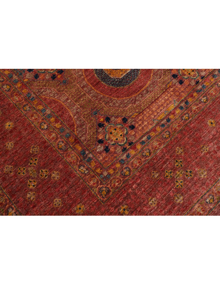 Rug Mamlouk Pakistan 275x372 Rust Red Blue Grey