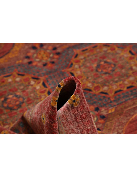 Rug Mamlouk Pakistan 275x372 Rust Red Blue Grey