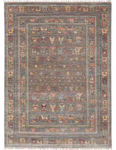 Rug Rubin Pakistan 167x230 Brown Grey Taupe Blu