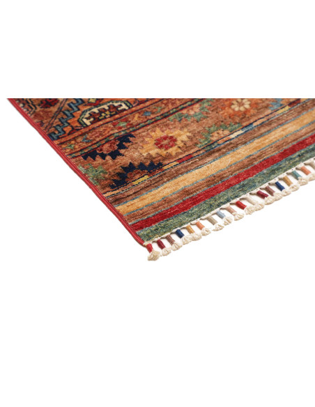 Tappeto Samarkand Pakistan 81x232 Terracotta Bl