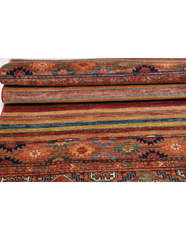 Tappeto Samarkand Pakistan 81x232 Terracotta Bl