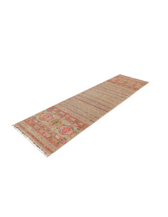 Rug Rubin Pakistan 83x289 Beige Red Sage Gold 2