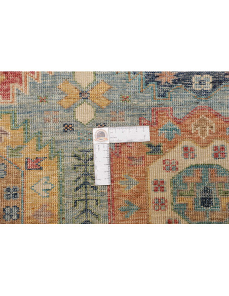 Tappeto Tribal Pakistan 82x240 Azzurro Polvere