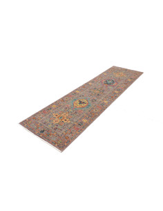 Rug Tribal Pakistan 80x260 Gray Orange Yellow T 2