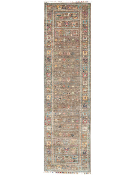 Rug Rubin Pakistan 80x293 Ash Brown Multicolore
