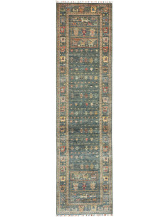 Tappeto Rubin Pakistan 79x300 Blu Petrolio Verd