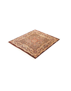 Rug Ghom Silk Persia 96x108 Dark Reddish Brown 2