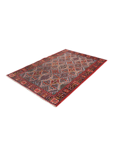 Rug Zandjan Persia green brown 137x205