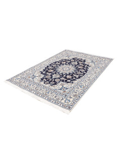 Tappeto Nain Kashmar Persia bianco grigio 147x200 2