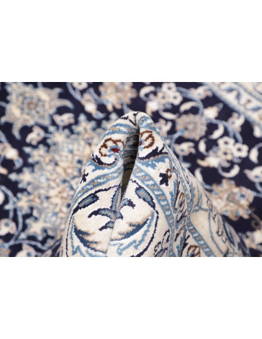 Tappeto Nain Kashmar Persia bianco grigio 147x200