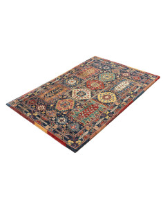 Tappeto Tribal Pakistan 100x152 Blu Navy Rosso 2