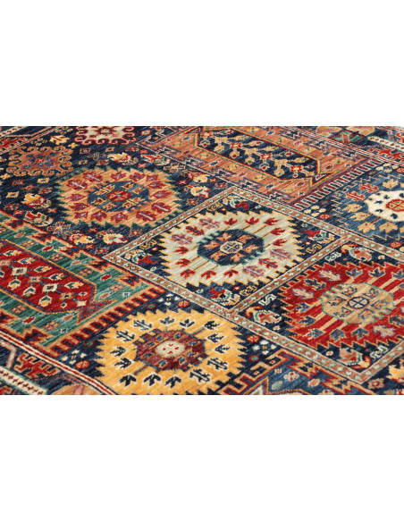 Tappeto Tribal Pakistan 100x152 Blu Navy Rosso