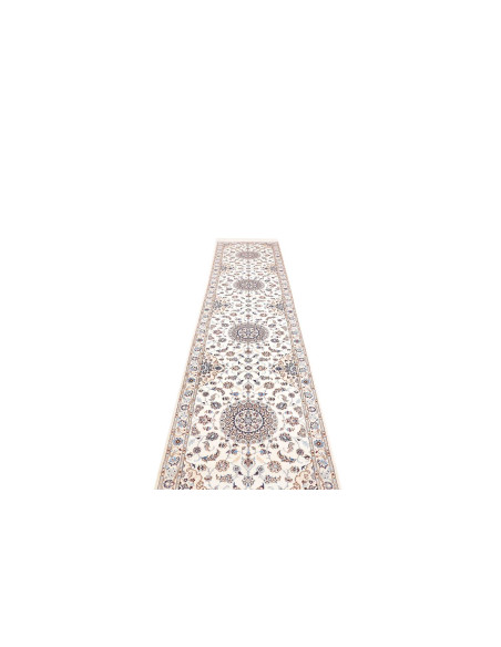 Tappeto Nain 6la Persia 87x400 Avorio Blu Navy