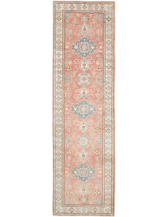 Tappeto Kazak Afghanistan 82x290 Salmone Rosato
