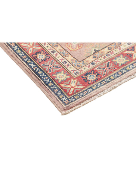 Rug Kazak Afghanistan 84x130 Rosy Blue Red Crea