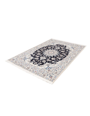 Rug Nain Kashmar Persia white grey 145x207