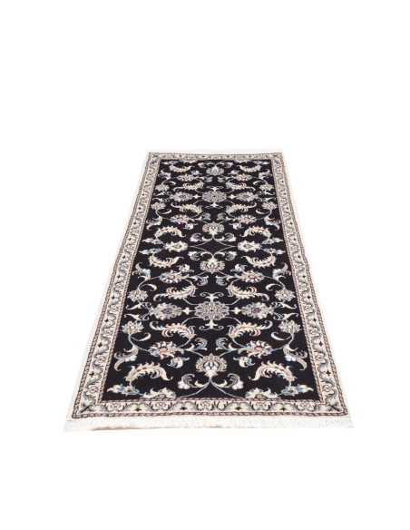 Rug Nain Kashmar Persia white grey 77x210