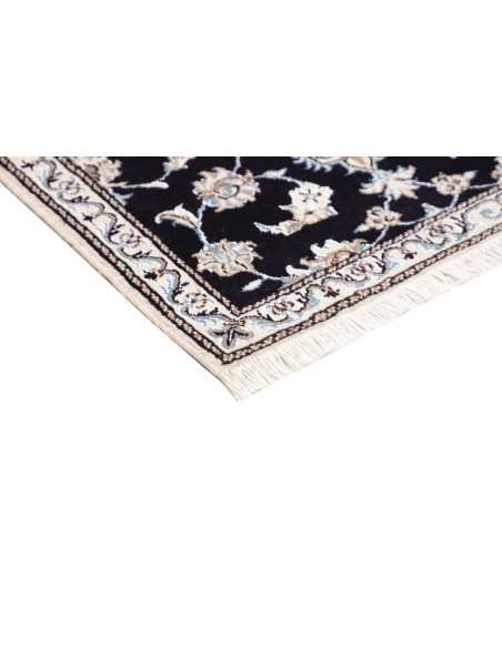 Tappeto Nain Kashmar Persia bianco azzurro 78x195