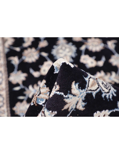 Tappeto Nain Kashmar Persia bianco azzurro 78x195