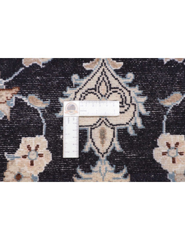 Tappeto Nain Kashmar Persia bianco azzurro 78x195