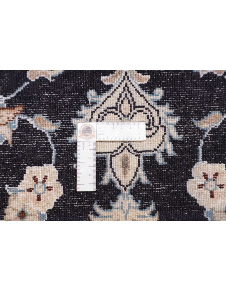 Tappeto Nain Kashmar Persia bianco azzurro 78x195