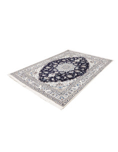Rug Nain Kashmar Persia white grey 168x234 2