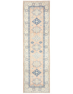 Tappeto Kazak Afghanistan 83x290 Rosa Cipria Bl