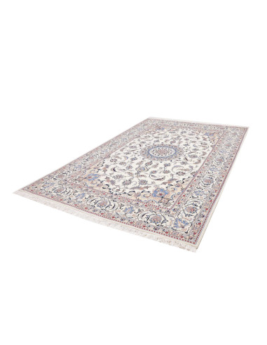 Tappeto Nain Kashmar Persia bianco grigio 200x300