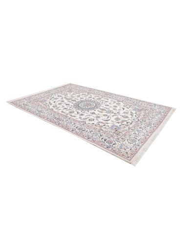 Tappeto Nain Kashmar Persia bianco grigio 200x300