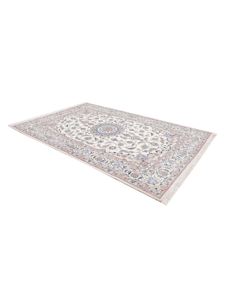 Tappeto Nain Kashmar Persia bianco grigio 200x300