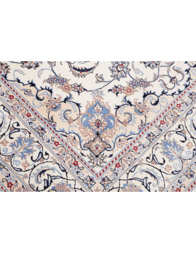 Tappeto Nain Kashmar Persia bianco grigio 200x300