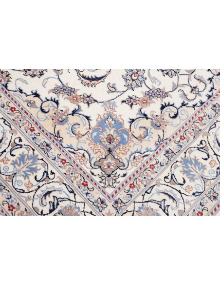 Tappeto Nain Kashmar Persia bianco grigio 200x300