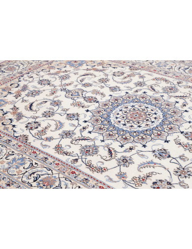 Tappeto Nain Kashmar Persia bianco grigio 200x300