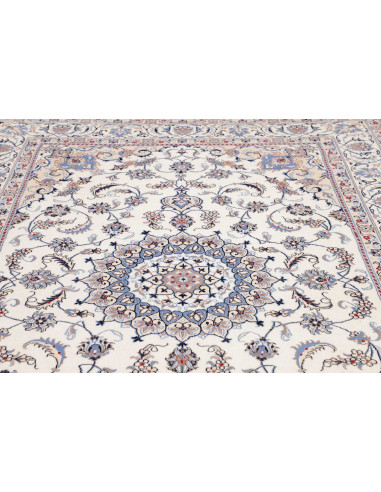 Tappeto Nain Kashmar Persia bianco grigio 200x300