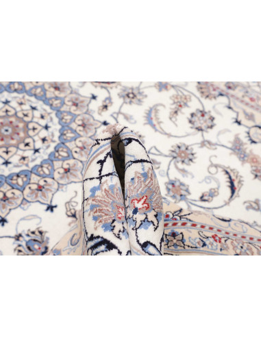 Tappeto Nain Kashmar Persia bianco grigio 200x300