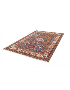 Rug Kazak Fine Pakistan 173x237 Blue Red Cream 2