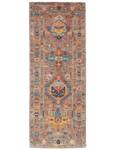 Rug Tribal Pakistan maroon grey 75x204