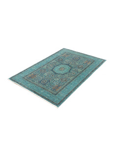 Rug Mamlouk Pakistan 103x150 Turquoise Blue Gol 2