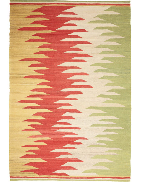 Rug Kilim Persia maroon red 184x274