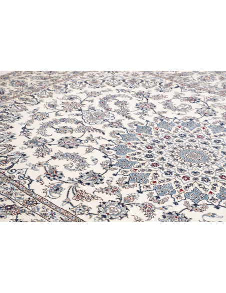 Rug Nain Kashmar Persia white grey 248x346