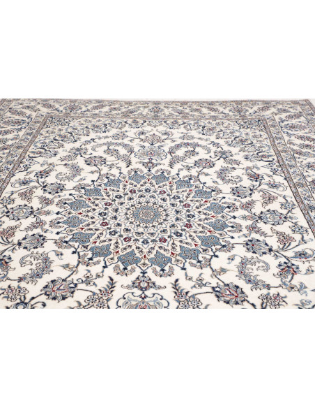 Rug Nain Kashmar Persia white grey 248x346