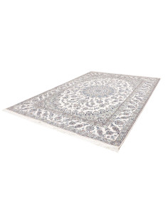Rug Nain Kashmar Persia white grey 244x349 2