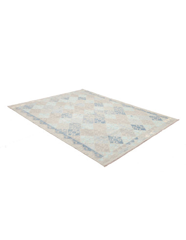 Rug Kilim Afghanistan 189x245 Grey Beige Light