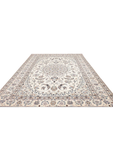 Tappeto Nain Kashmar Persia bianco 240x346