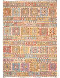 Tappeto Kilim Afghanistan 203x282 Multicolore C